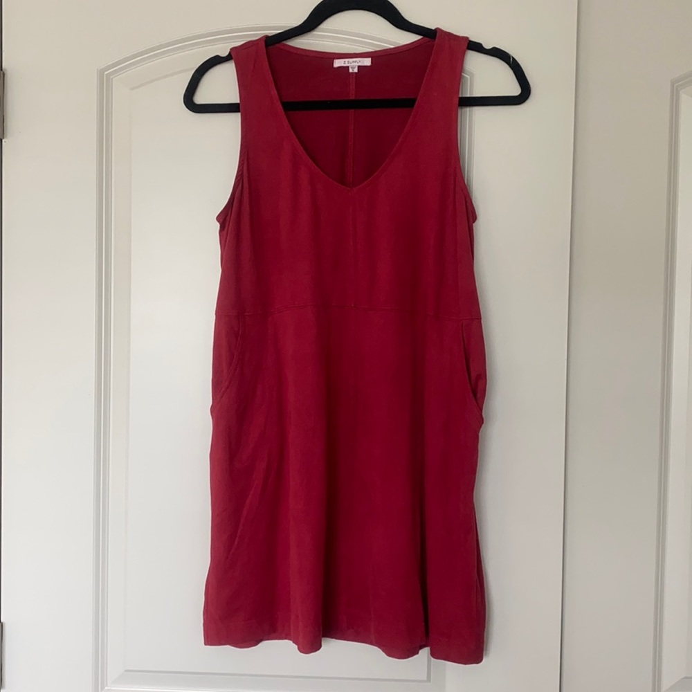 Z Supply red suede dress